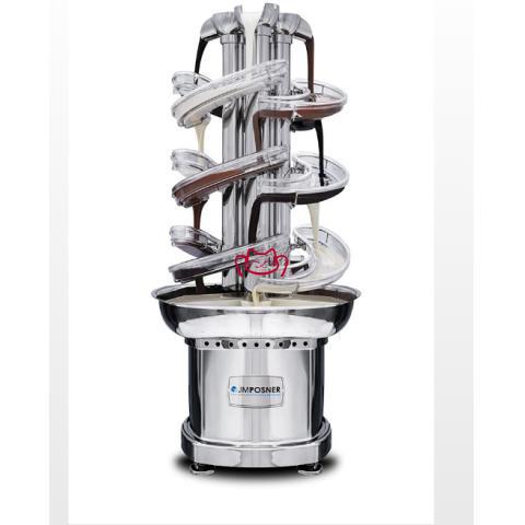 JMPOSNER  SQ5C三色巧克力瀑布噴泉機